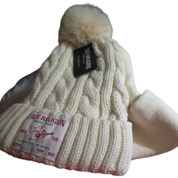 TRUE RELIGION 2 PACK BEANIES NWT - Picture 4 of 4
